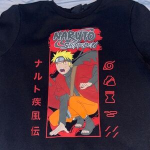 Naruto Shippuden Black Kids Sweater